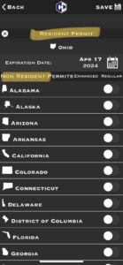 resident and non resident permit