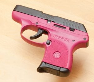 pink ruger LCP marketed for women
