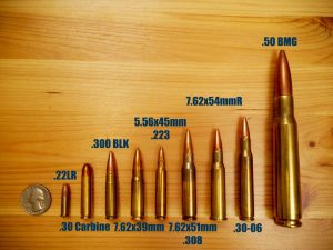 ammunition size comparison chart