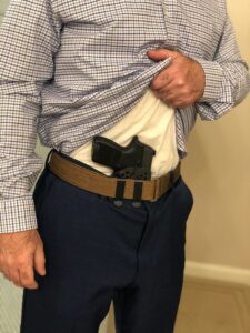 Tenicor holster with dress shirt