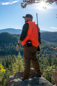 hunting with mountain man medical trauma kit on belt