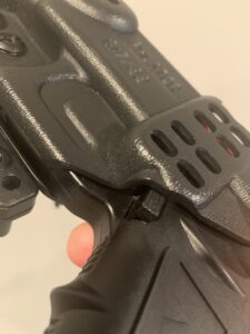 covered trigger guard on kydex holster