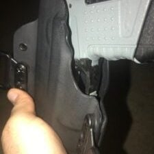 light bearing holster gap
