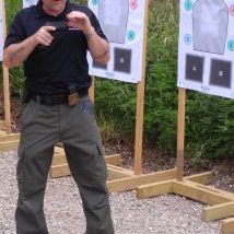 One-handed shooting is an important self-defense handgun skill.