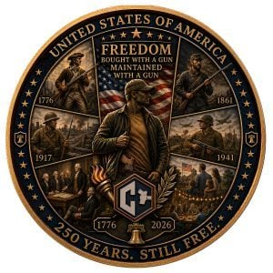 250th Anniversary Coin - Gun Side