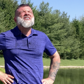 burning skin irritation from CS spray