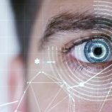 human being futuristic vision, vision and control and protection of persons, control and security in the accesses. surveillance system