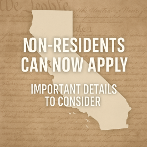 California CCW Non-Residents Legal Injunction