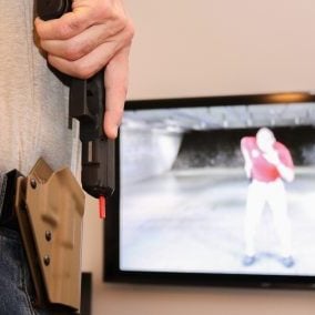 using barrel block with dryfire