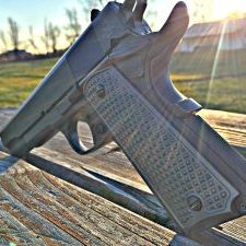 Alumagrips newest 'grater' checkering pattern is functional and looks killer too!