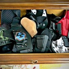 drawer full of holsters