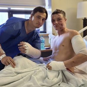 wrestlers attacked by bear