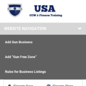 Image 2: Adding a Gun Free Zone from your phone