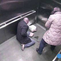 Officer Elevator shoots himself