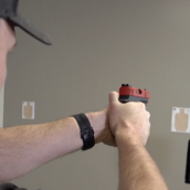 Riley shooting Mozambique drill for shooter ready challenge