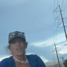 crazy woman road rage