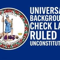 Virginia Universal Background Check Law Unconstitutional