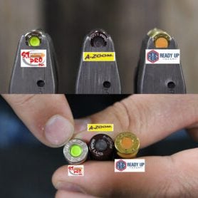 While I conduct lots of dry fire reps with an empty gun, some prefer to use dummy round or snap caps like those pictured here.