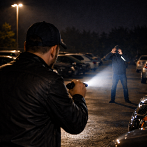 flashlight defensive response