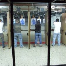 Strangers at the gun range