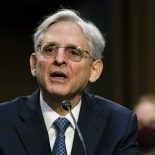 Judge Merrick Garland, nominee to be Attorney General, testifies at his confirmation hearing before the Senate Judicary Committee, Monday, Feb. 22, 2021 on Capitol Hill in Washington. (Demetrius Freeman/The Washington Post via AP, Pool)